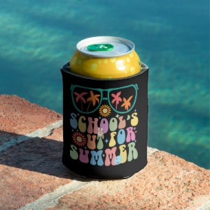 Last Day Of School Groovy School's Out For Summer  Can Cooler