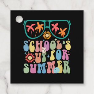 Last Day Of School Groovy School's Out For Summer Favour Tags