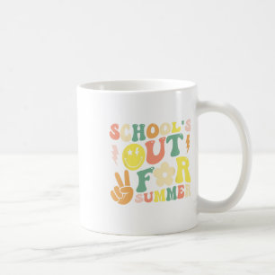 Last Day Of School Groovy Schools Out For Summer T Coffee Mug