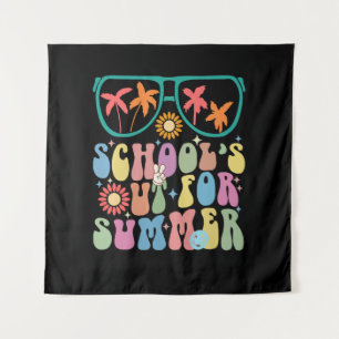 Last Day Of School Groovy School's Out For Summer  Tapestry
