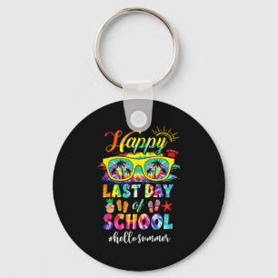 Last Day Of School Hello Summer Teacher Student Keychain