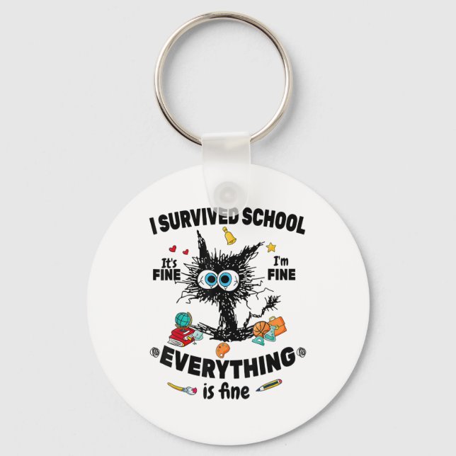 Last Day Of School  Keychain (Front)