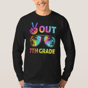 Last Day Of School Peace Out 7th Grade Teacher Kid T-Shirt