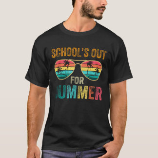 Last Day Of School Retro Schools Out For Summer Te T-Shirt
