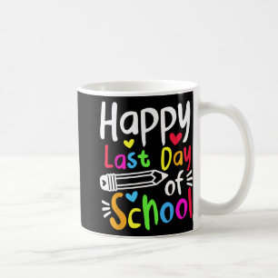 Last Day Of School Students Women Funny Summer Bea Coffee Mug
