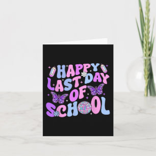 Last Day Of School Teacher Boy Girl Grad Hello Sum Card