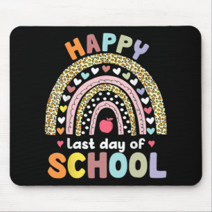 Last Day Of School Teacher Student Graduation Rain Mouse Pad