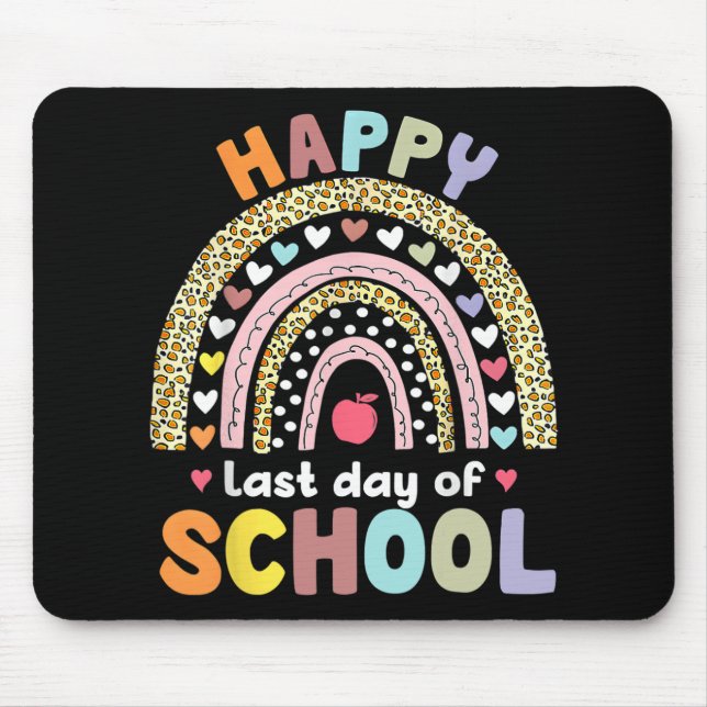 Last Day Of School Teacher Student Graduation Rain Mouse Pad (Front)