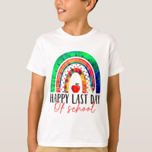 Last Day Of School Teacher Student Graduation Rain T-Shirt