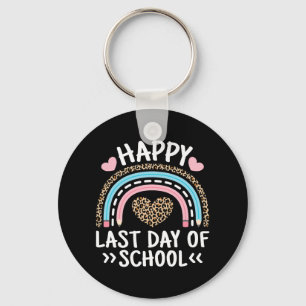 Last Day Of School Teacher Student Women Girls Kid Keychain