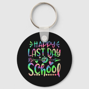 Last Day Of School Tie Dye Students And Teachers G Keychain