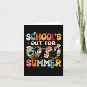 Last Day Of School's Out For Summer Teacher Boys G Card