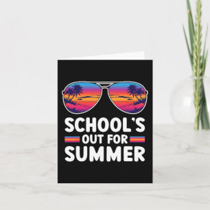 Last Day Of School's Out For Summer Teacher Boys G Card