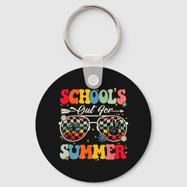 Last Day Of School's Out For Summer Teacher Boys G Keychain (Front)