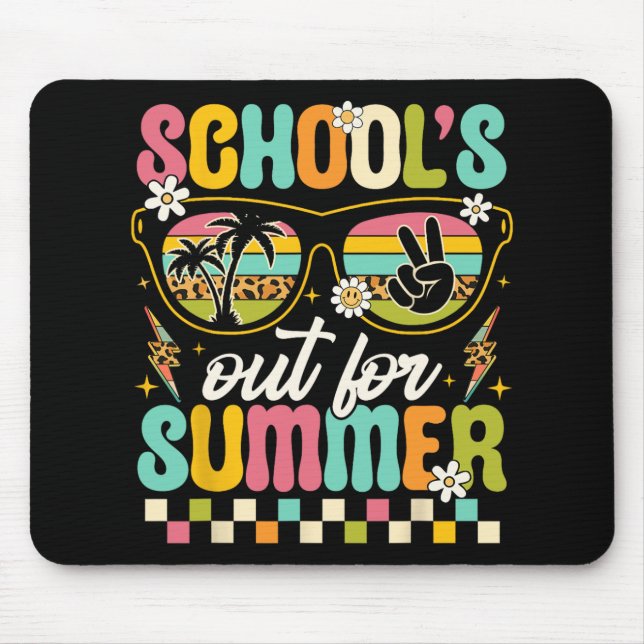 Last Day Of School's Out For Summer Teacher Boys G Mouse Pad (Front)