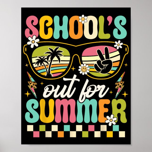 Last Day Of School's Out For Summer Teacher Boys G Poster (Front)