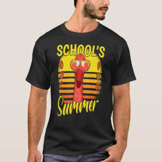 Last Day Of Schools Out For Summer Vacation Flamin T-Shirt