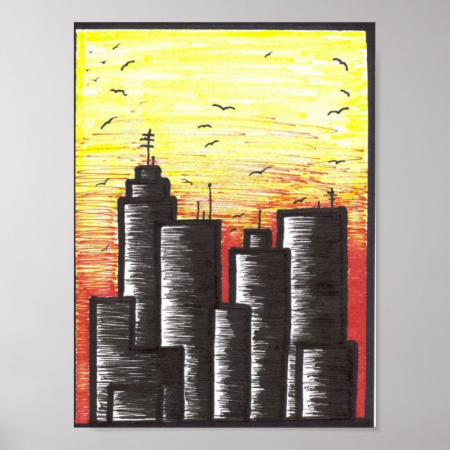 last days of a dying city canvas print (Front)