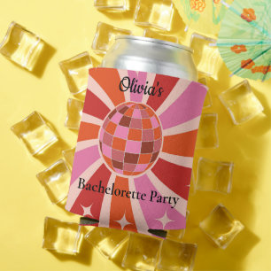 Last Disco Retro  Bachelorette party custom  Can Cooler