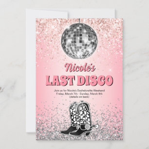 Last Disco Retro Bachelorette Weekend Invitation