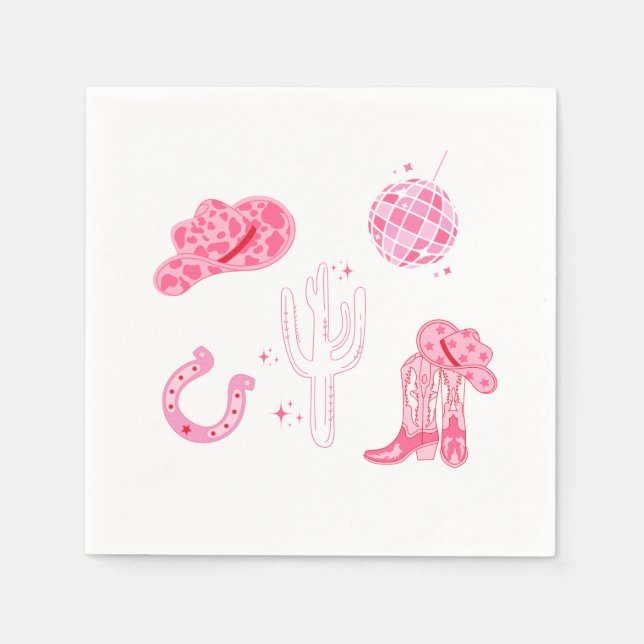 Last Disco Rodeo Bachelorette  Napkin (Front)