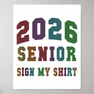 Last First Day Cl Of 2026 Senior Sign My Shirt Fab