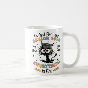 Last First Day Senior 2024 Back To School Cl Of 20 Coffee Mug