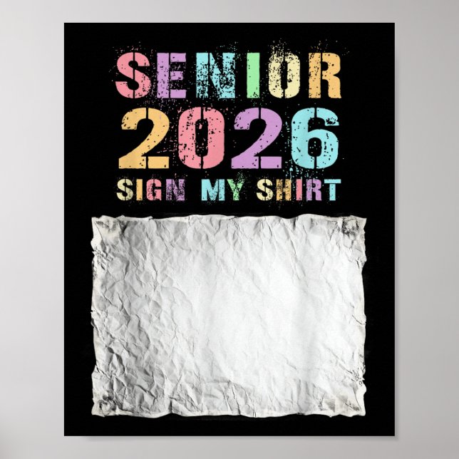 Last First Day Senior 2026 Almost There 12th Grade Poster (Front)