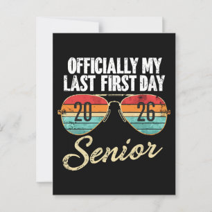 Last First Day Senior 2026 Postcard