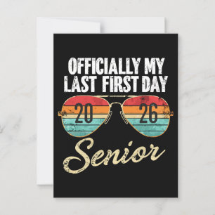 Last First Day Senior 2026 Postcard