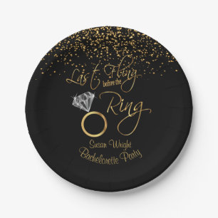 Last Fling - Bachelorette - Gold ⭐⭐⭐⭐⭐ Paper Plate