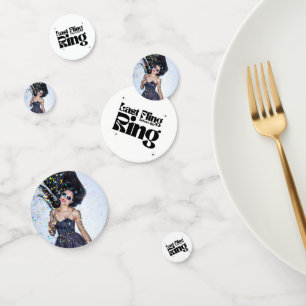 Last Fling Before the Ring 3-Photo Bachelorette Confetti