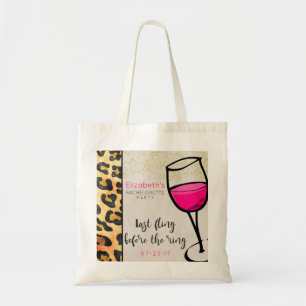Last Fling Before The Ring  Bachelorette Party Tote Bag
