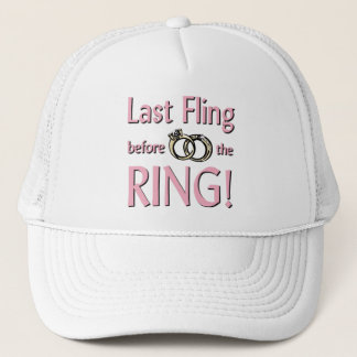 Last fling before the ring hat