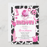 Last Hoedown Bachelorette/Bridal Shower Invitation