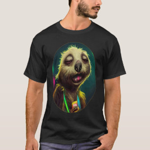 Last in the club party sloth for men and women T-Shirt