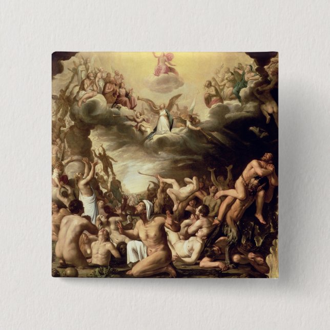 Last Judgement 2 Inch Square Button (Front)