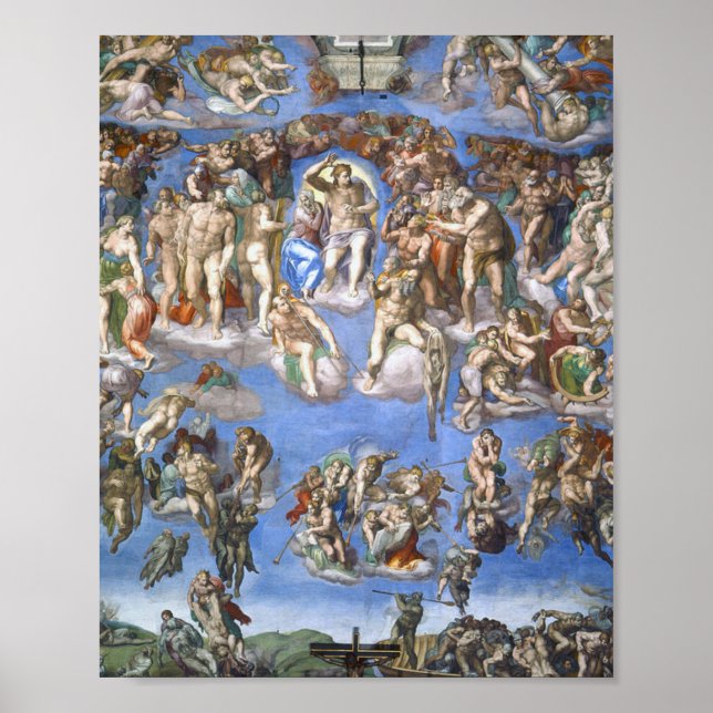 Last Judgement From The Sistine Chapel By Michelan Poster (Front)