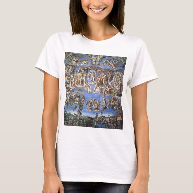 Last Judgement From The Sistine Chapel By Michelan T-Shirt (Front)