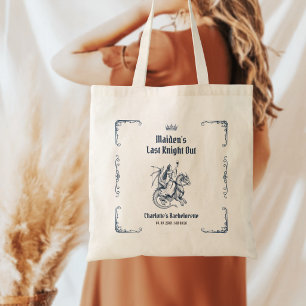 Last Knight Out Medieval Bachelorette Party Favour Tote Bag