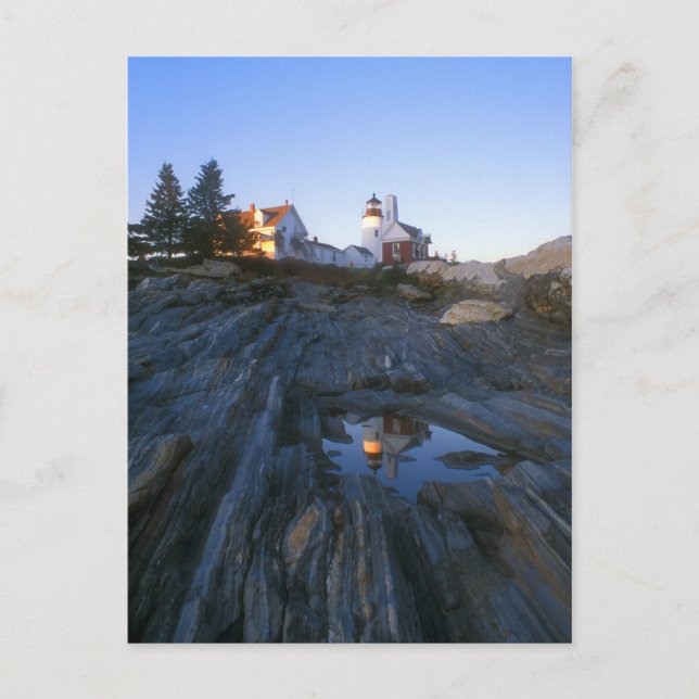 Last Light on Pemaquid Point Postcard (Front)