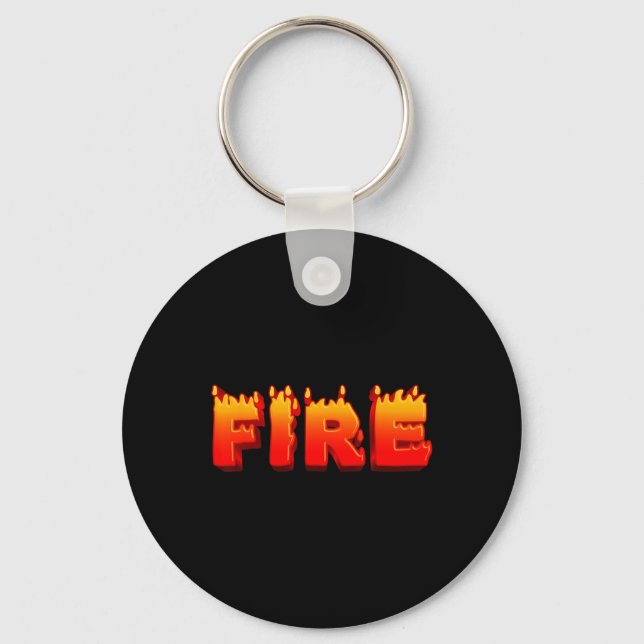 Last Minute Family Couples Halloween Fire And Ice  Keychain (Front)