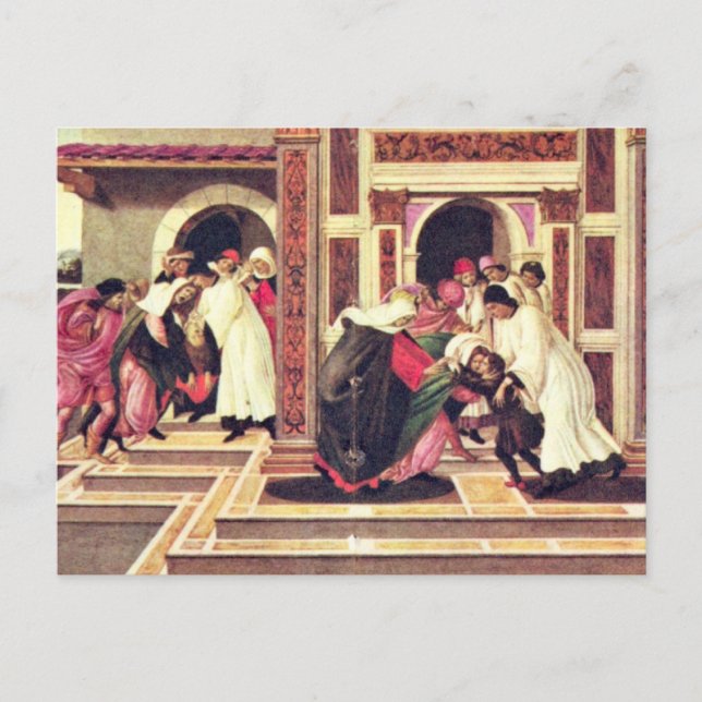 Last Miracle and the Death of St. Zenobius Postcard (Front)