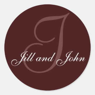 Last Name Initial I plus First Names Brown Seal