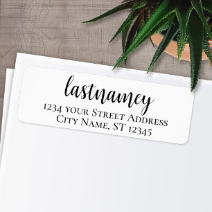 Last Name - Nightstar Script Custom Return Address