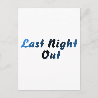 Last Night Out (groom) Postcard