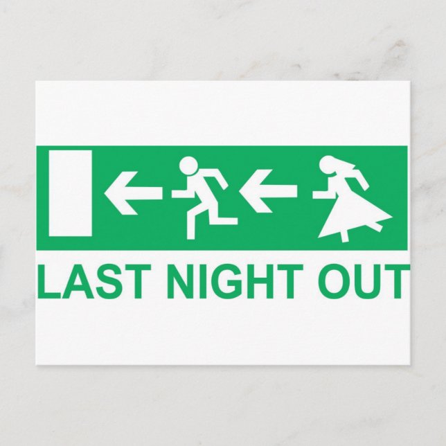 last night postcard (Front)