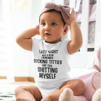 Last Night Was a Blur... Funny  Baby Bodysuit