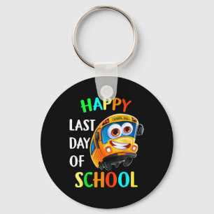 Last Of Day School Bus Driver Teacher Student Pare Keychain