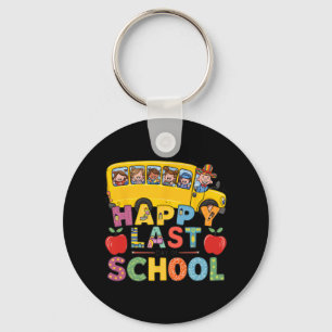 Last Of Day School Bus Driver Teacher Students Kid Keychain